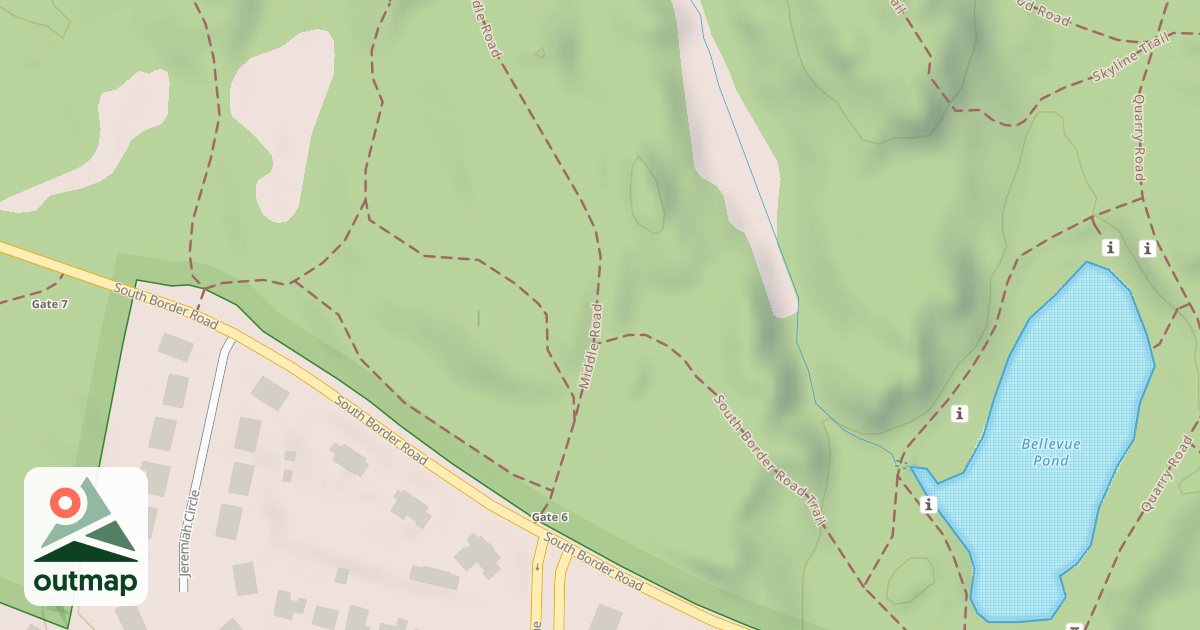Map of Middle Road