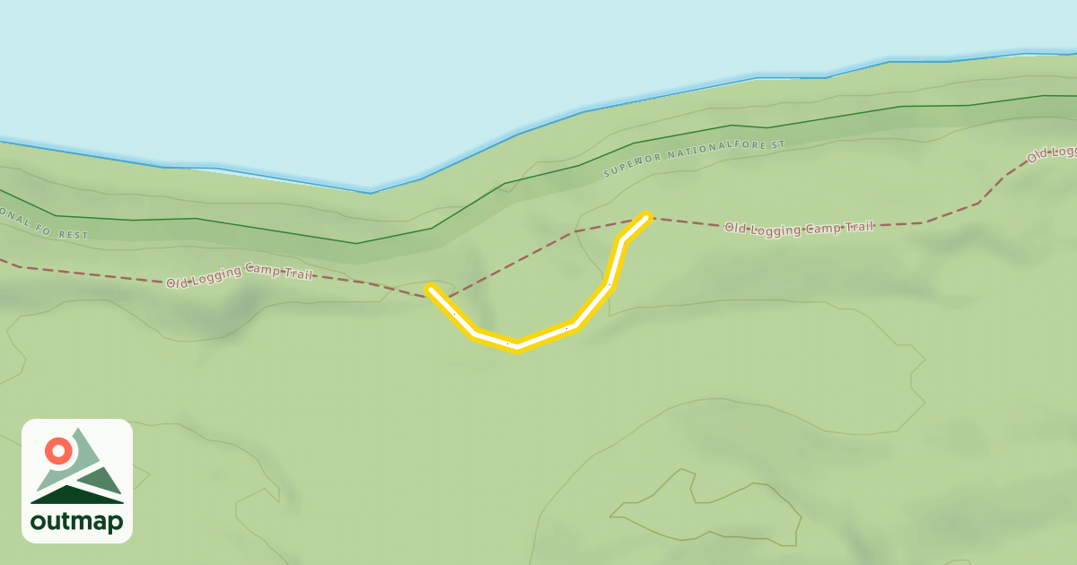 Map of Old Logging Camp Trail