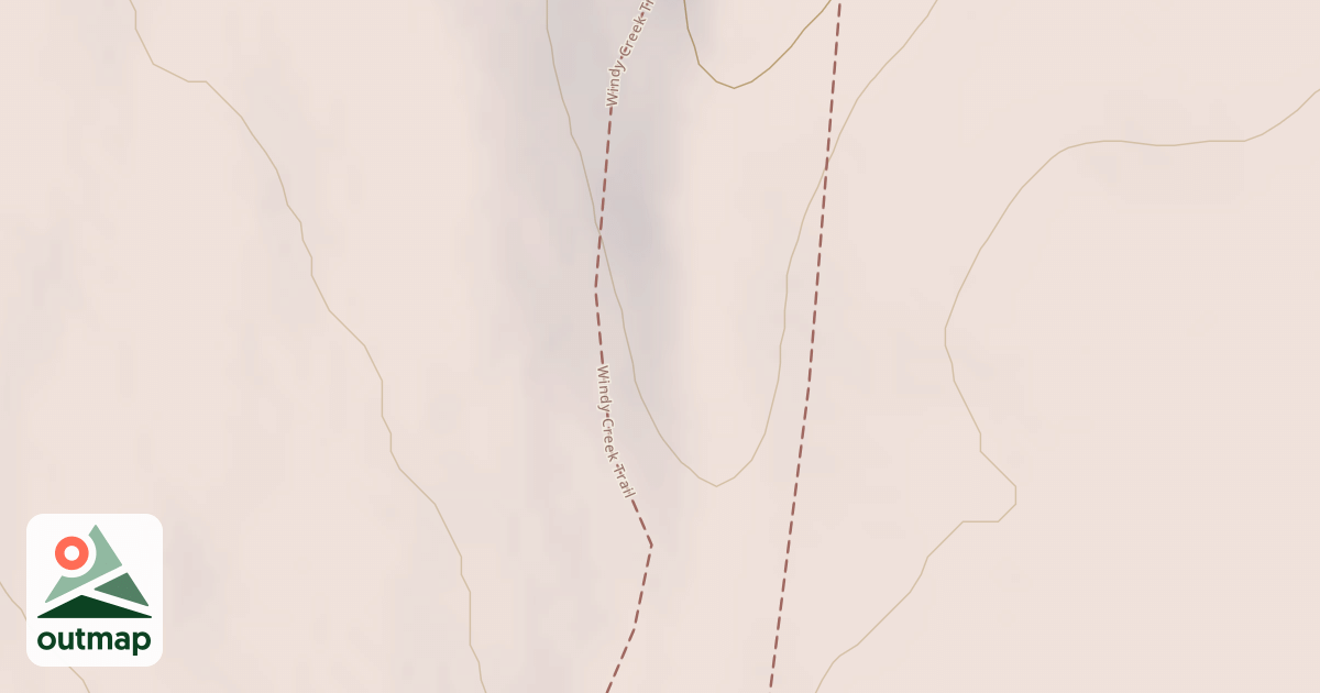 Map of Windy Creek Subsistence Ohv Trail