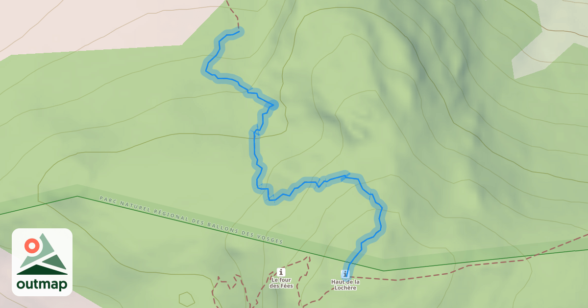 Map of Chemin des Fées Nord