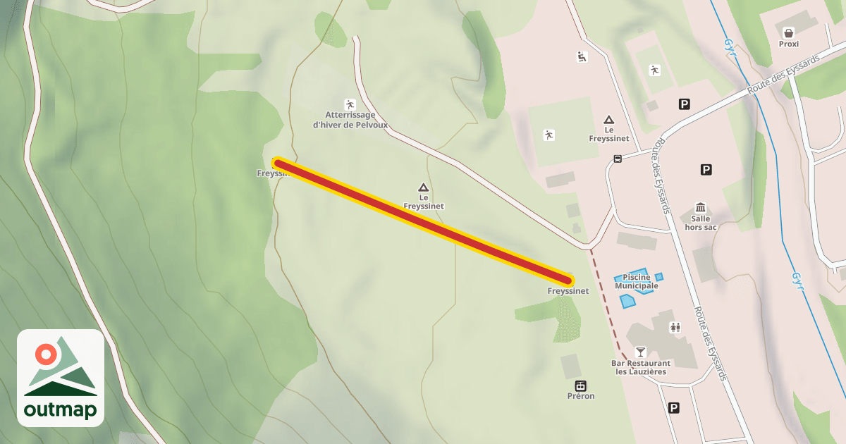 Map of Freyssinnet