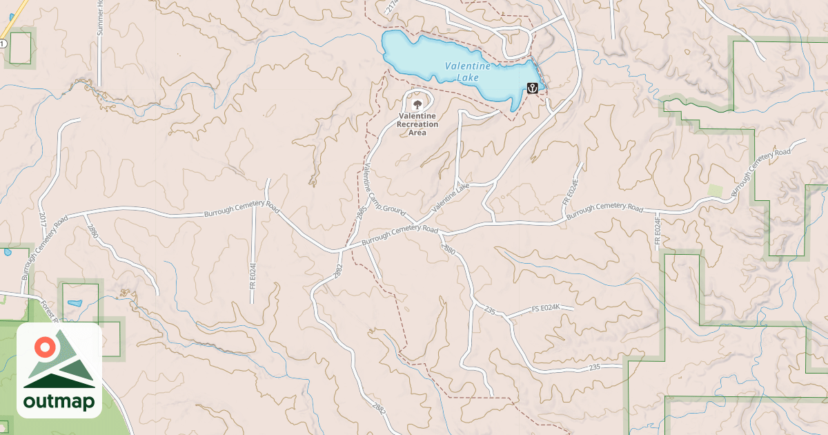 Map of BURROUGH CEMETARY
