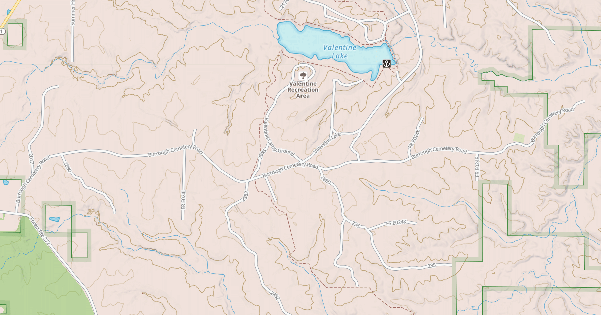 Map preview of BURROUGH CEMETARY