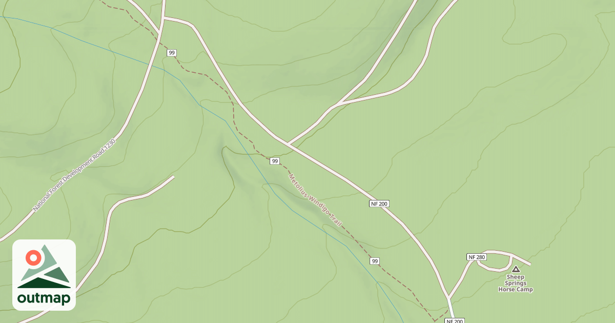 Map of SHEEP SPRING