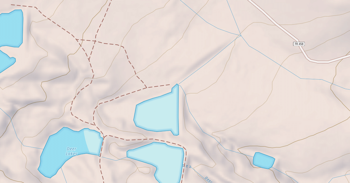 Map preview of USFS Motor Vehicle Use Map Trails 3580