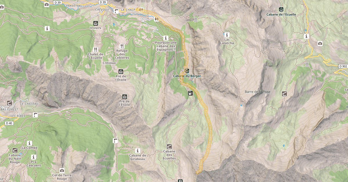 Map preview of Le Grand Parpaillon — La Chalp