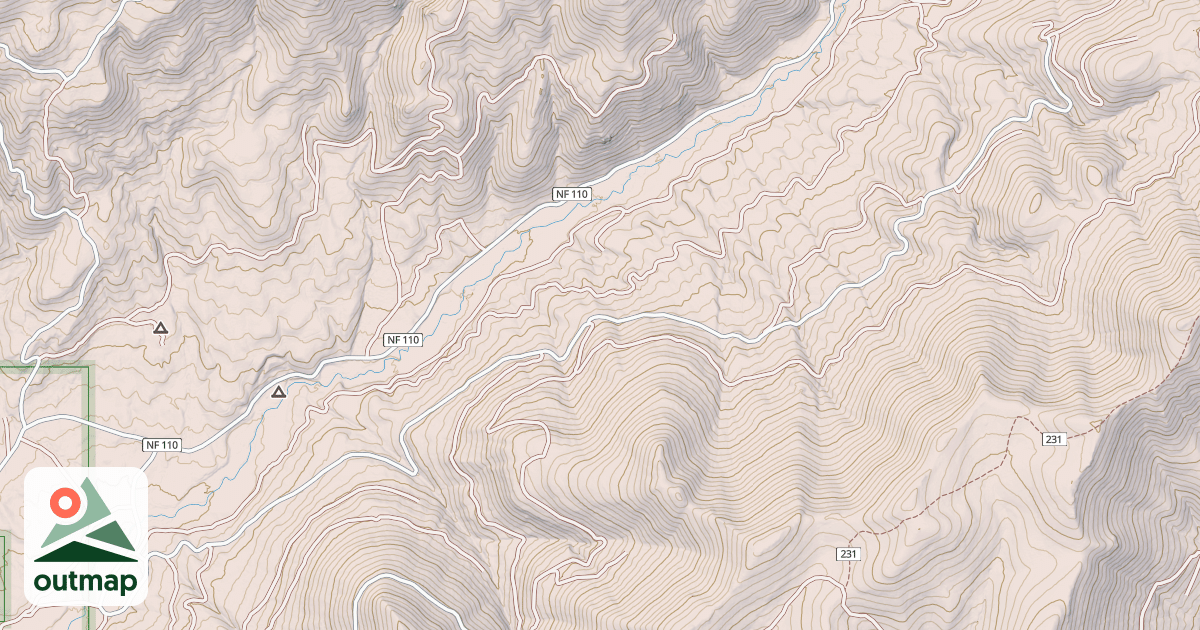Map of BESSIE GULCH