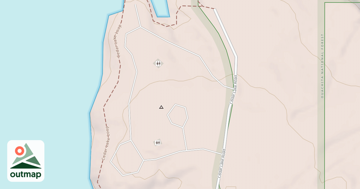 Map of CEDAR LAKE NORTH SHORE