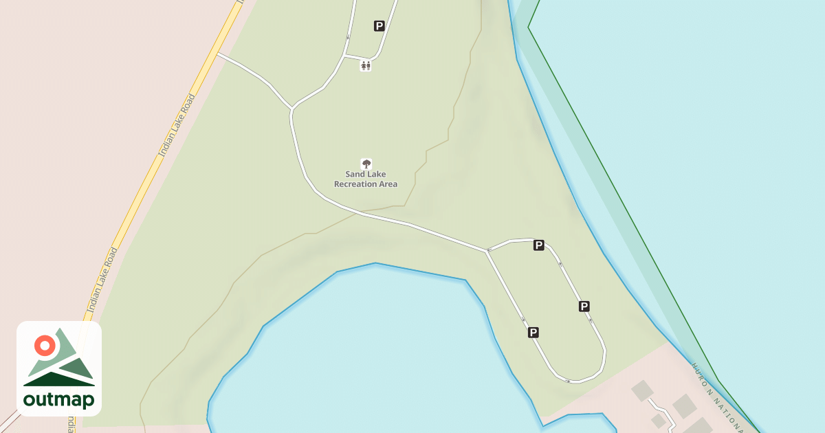 Map of SAND LAKE BEACH