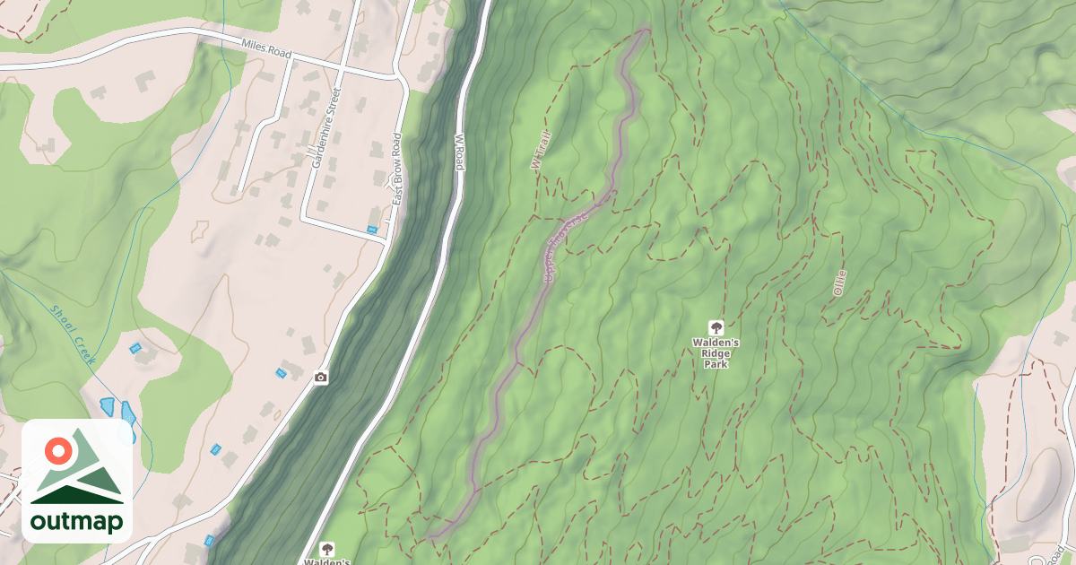 Map of Upper Traverse