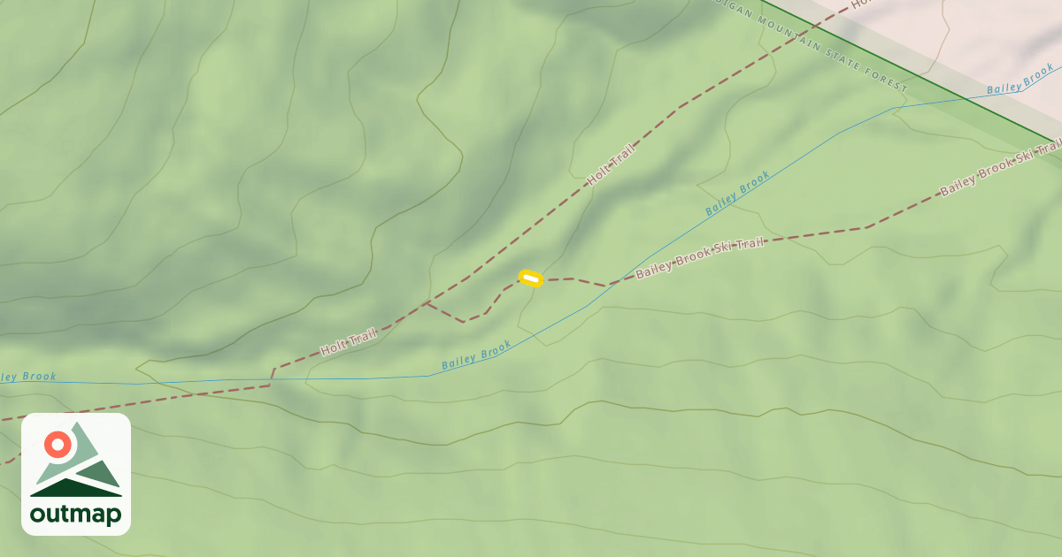 Map of Bailey Brook Ski Trail