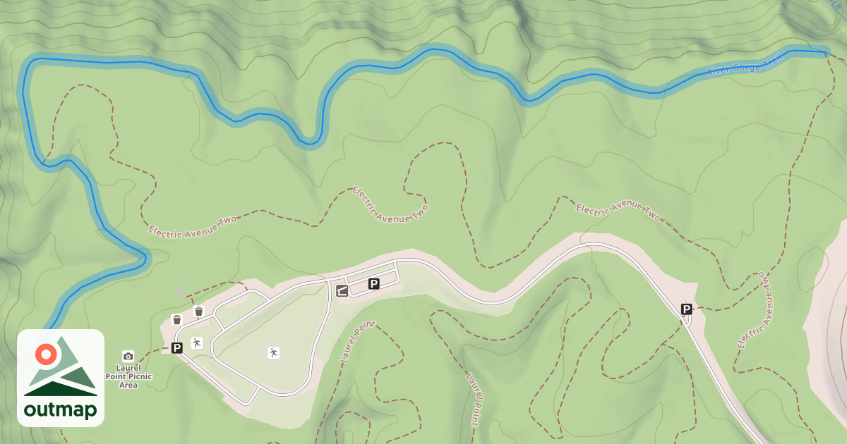 Map of River Gorge Trail