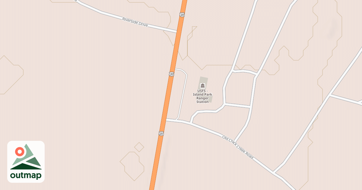 Map of ISLAND PARK RS PARKING LOT