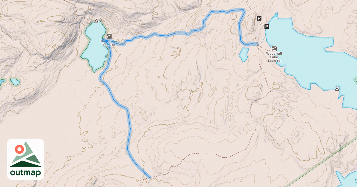 Map of Bear Lake Trail
