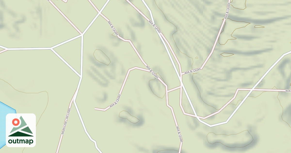 Map of Interlake State Recreation Area Trails