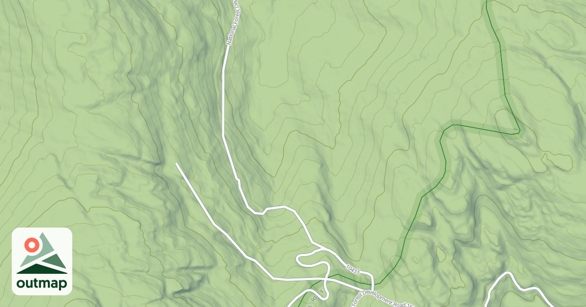 Map of HARVEY CREEK