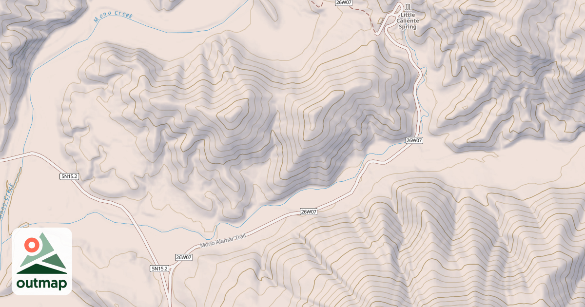 Map of LITTLE CALIENTE