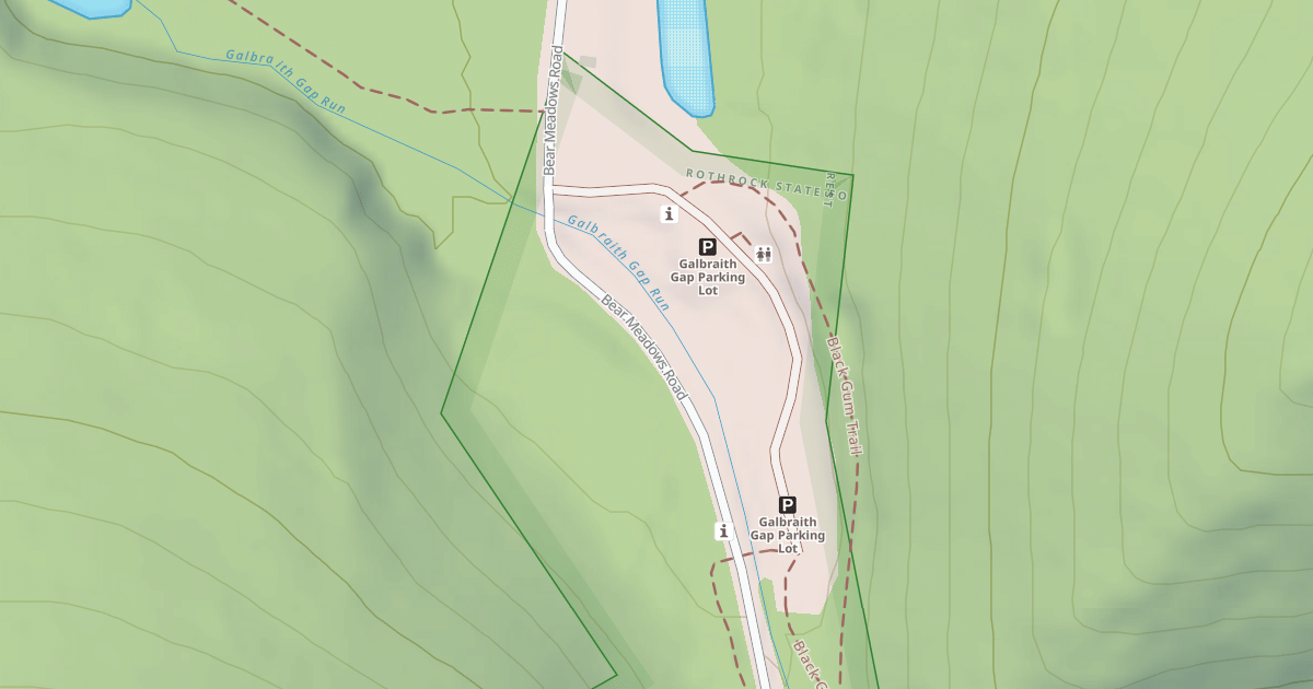 Map preview of Rothrock State Forest Seven Mountains Snowmobile Trails