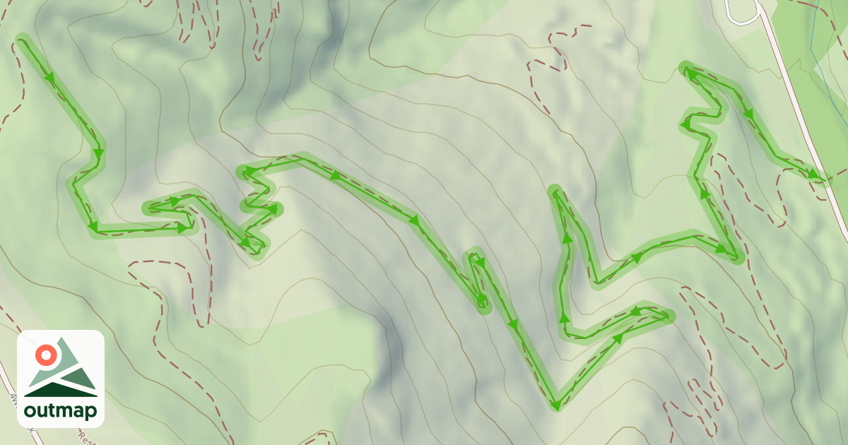 Map of Non-Compliant MTB Track