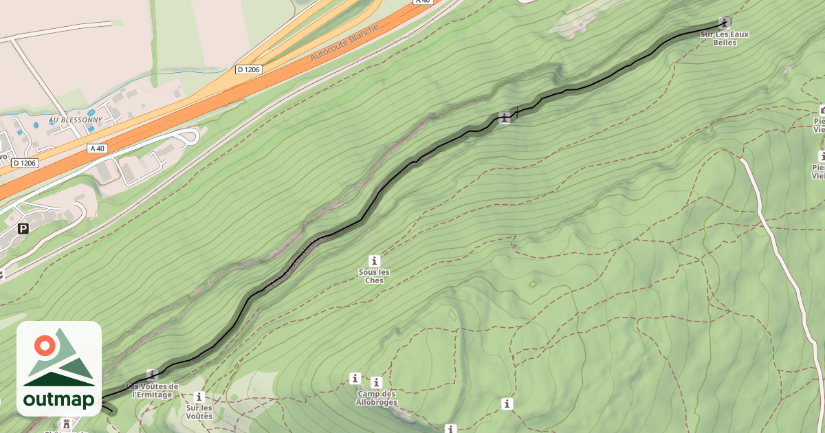 Map of Sentier des Voûtes