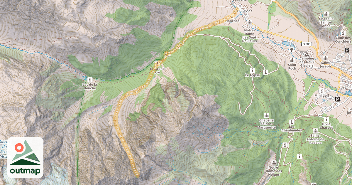 Map of Brèche du Casset — Le Casset