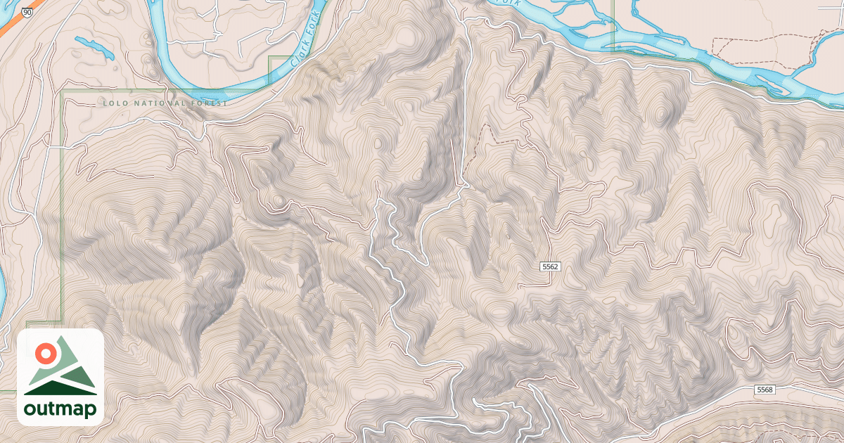 Map of CORRAL CREEK