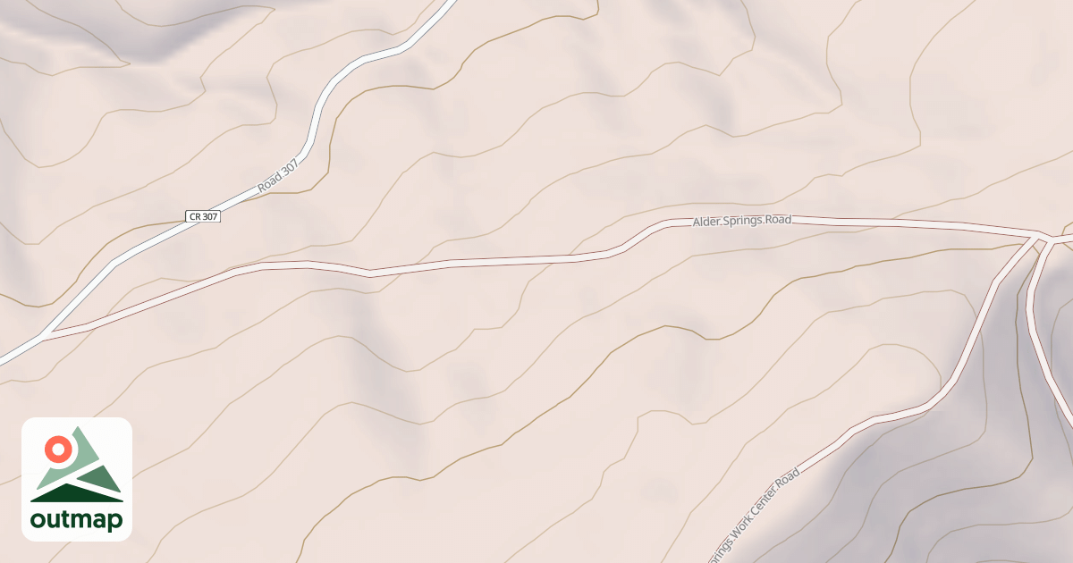 Map of ALDER SPRINGS