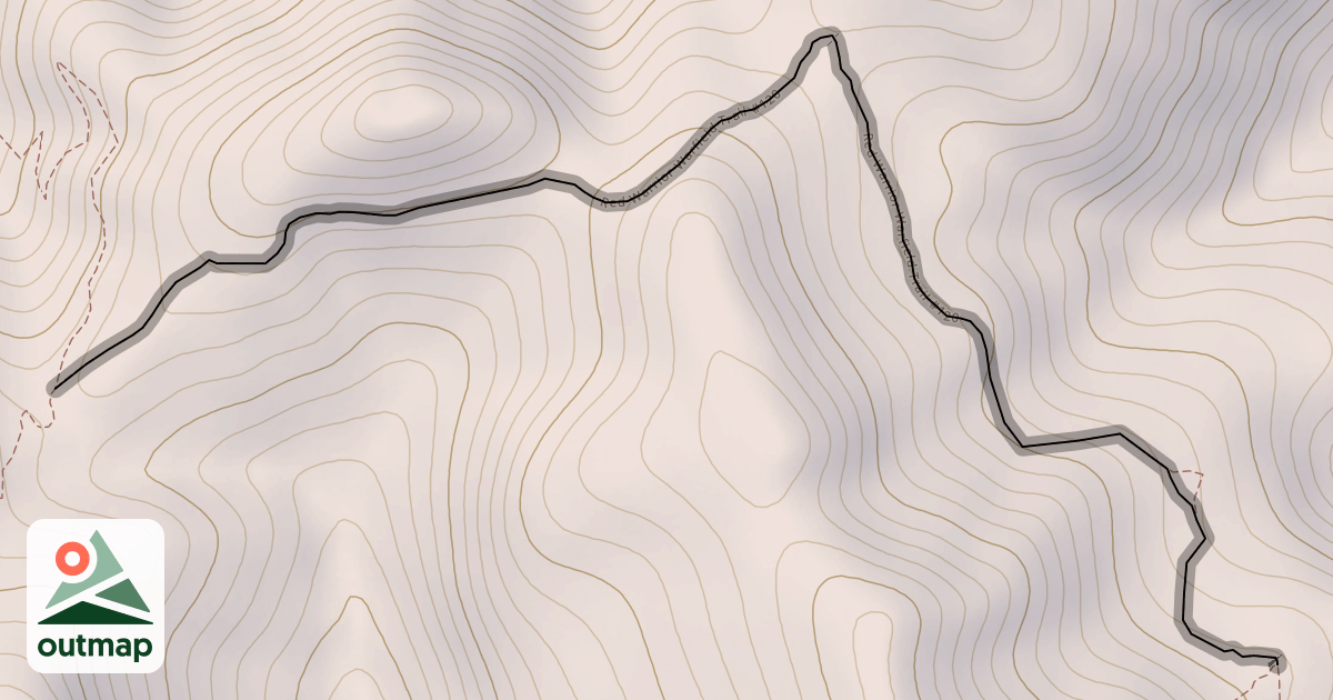 Map of Red Warrior Warfield Trail #120