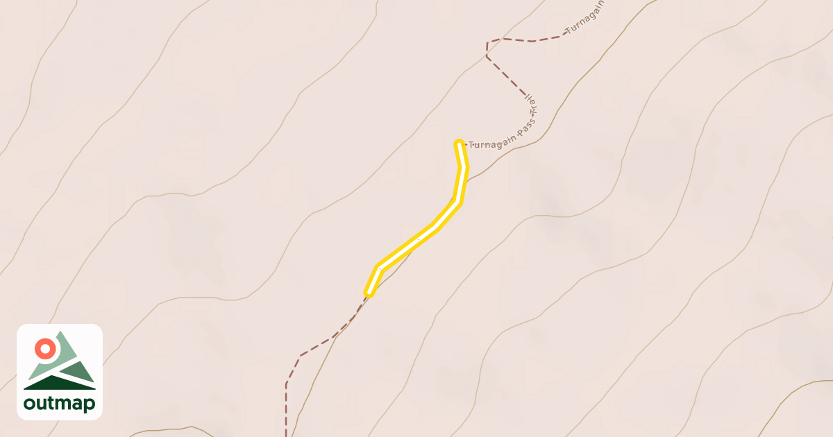 Map of Turnagain Pass Trail