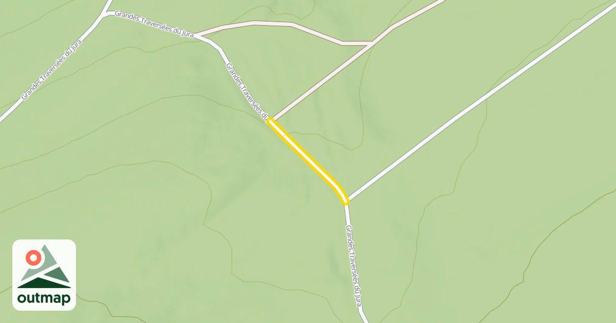 Map of Grandes Traversées du Jura