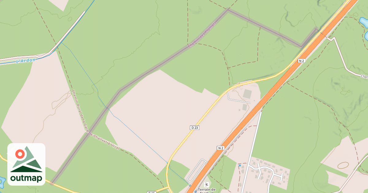 Map of Chemin des Plumats