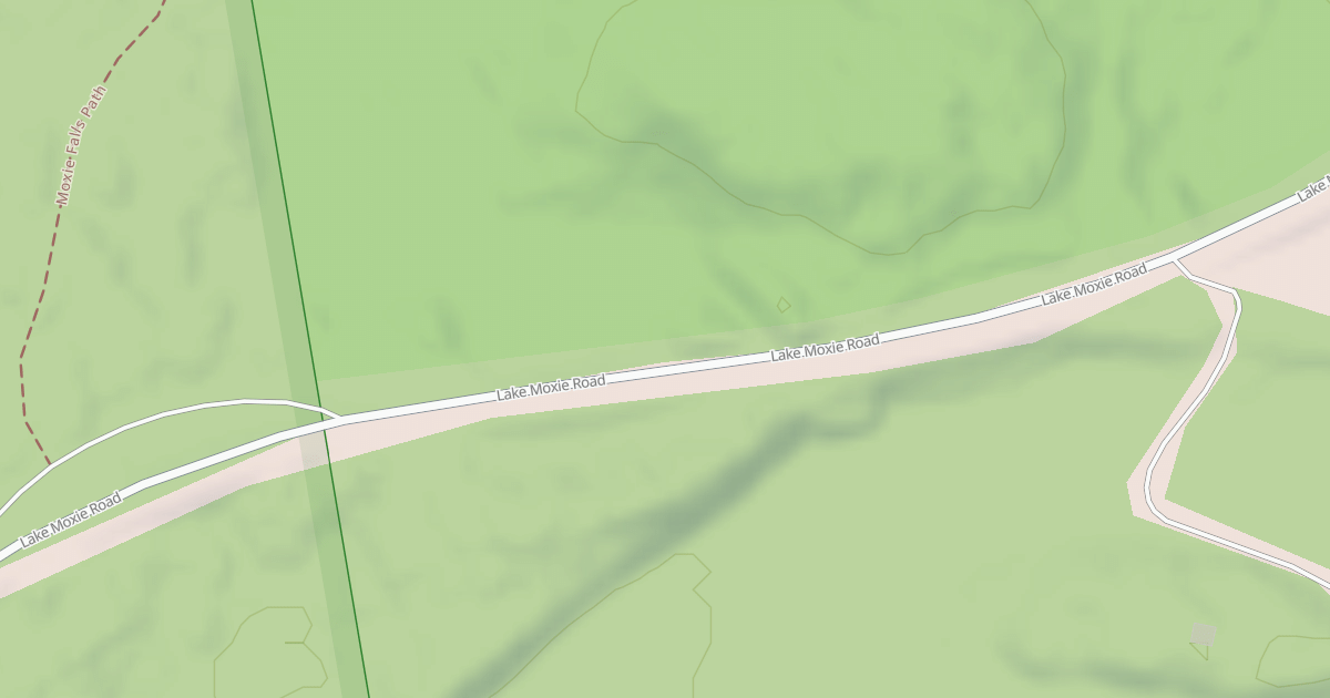 Map preview of Moxie Falls