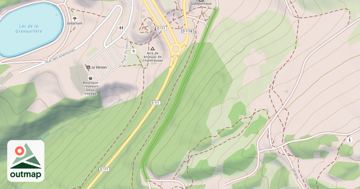 Map of Chemin des Demoiselles