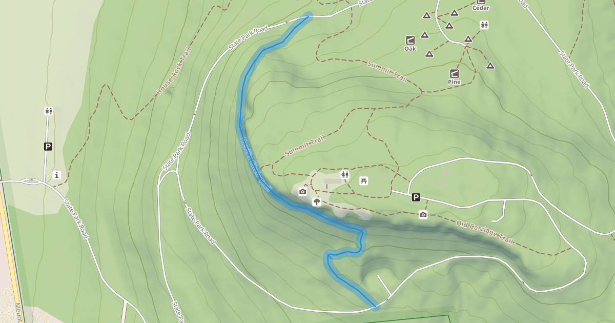 Map preview of Devil's Chair Trail