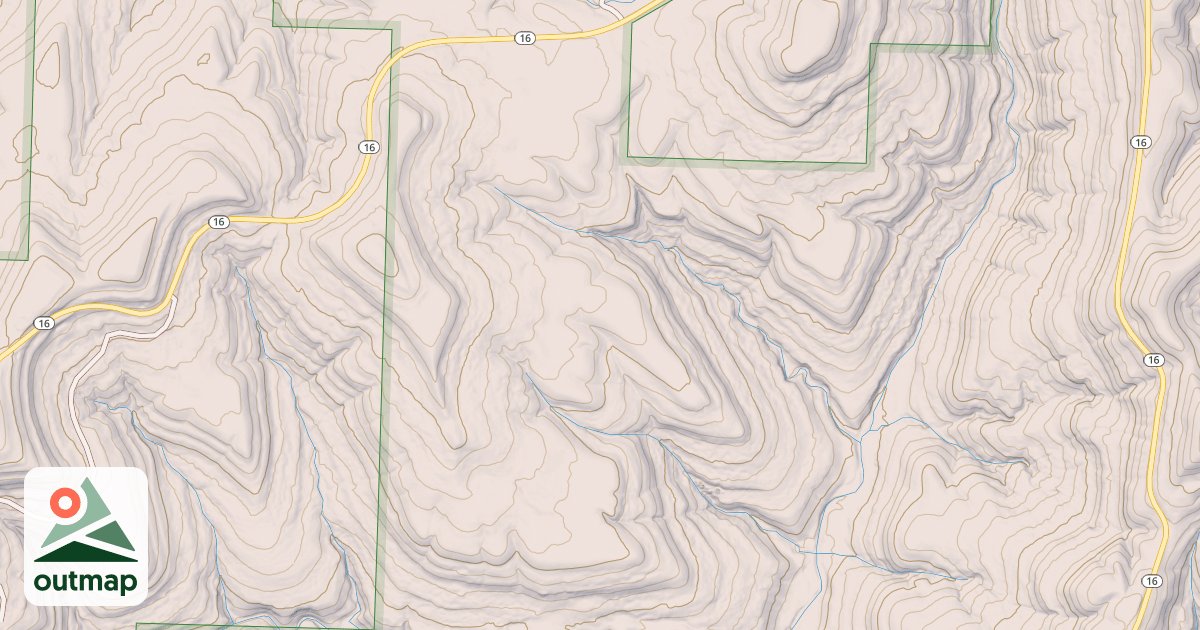 Map of CALLOWAY FLAT