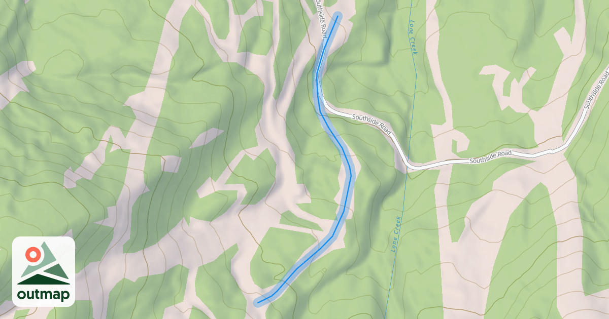 Map of Lone Creek