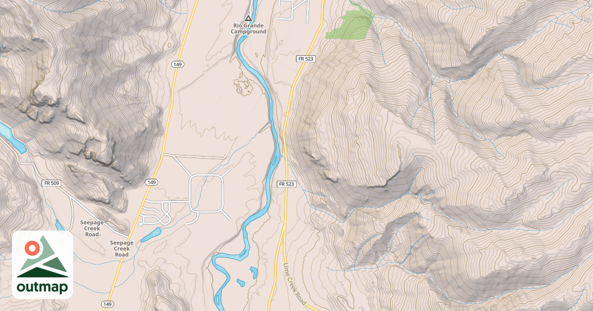Map of MIDDLE CR