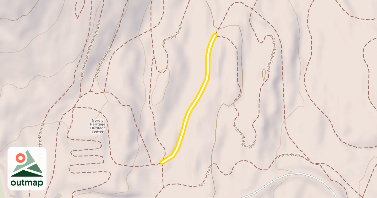 Map of Ashby Ridge Trail
