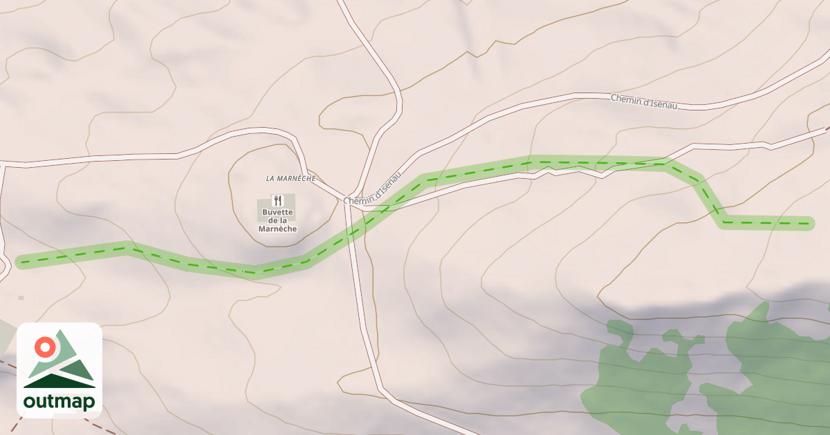 Map of (abandonné) piste