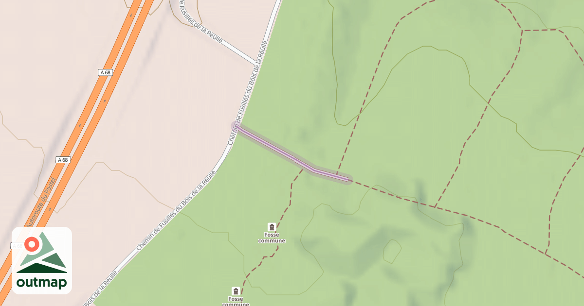 Map of Chemin du Bois de la Reulle