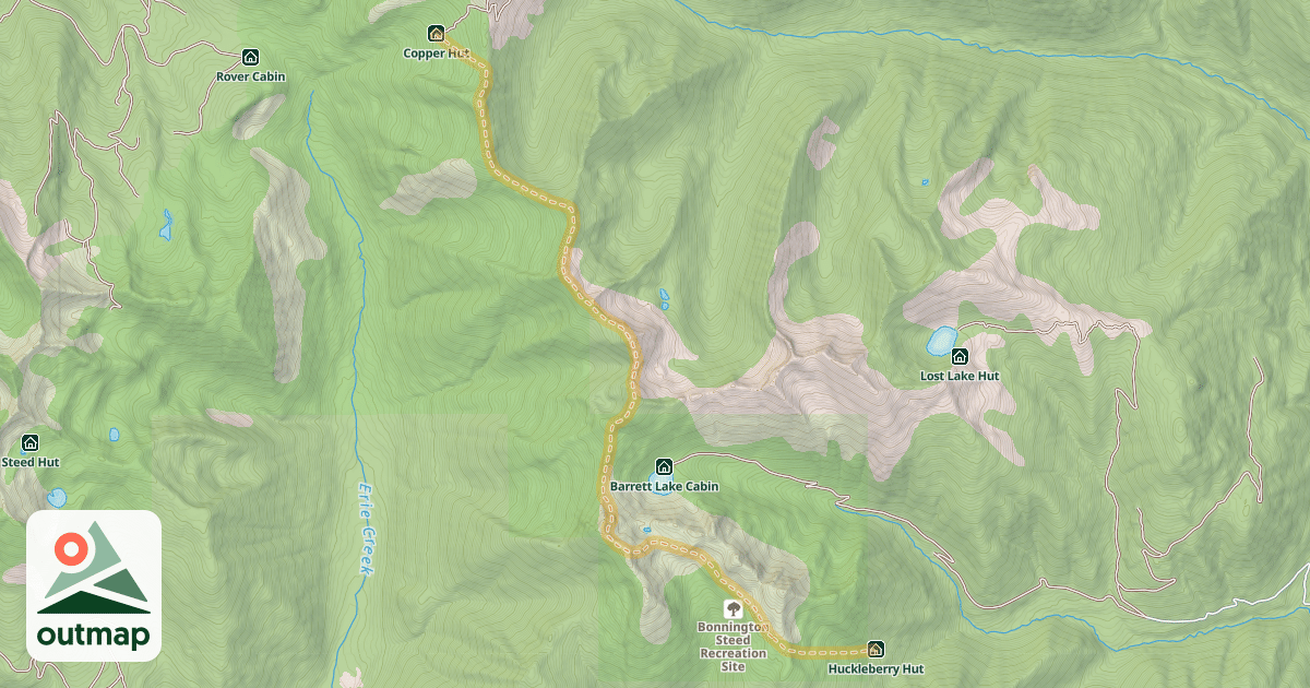 Map of Bonnington Traverse