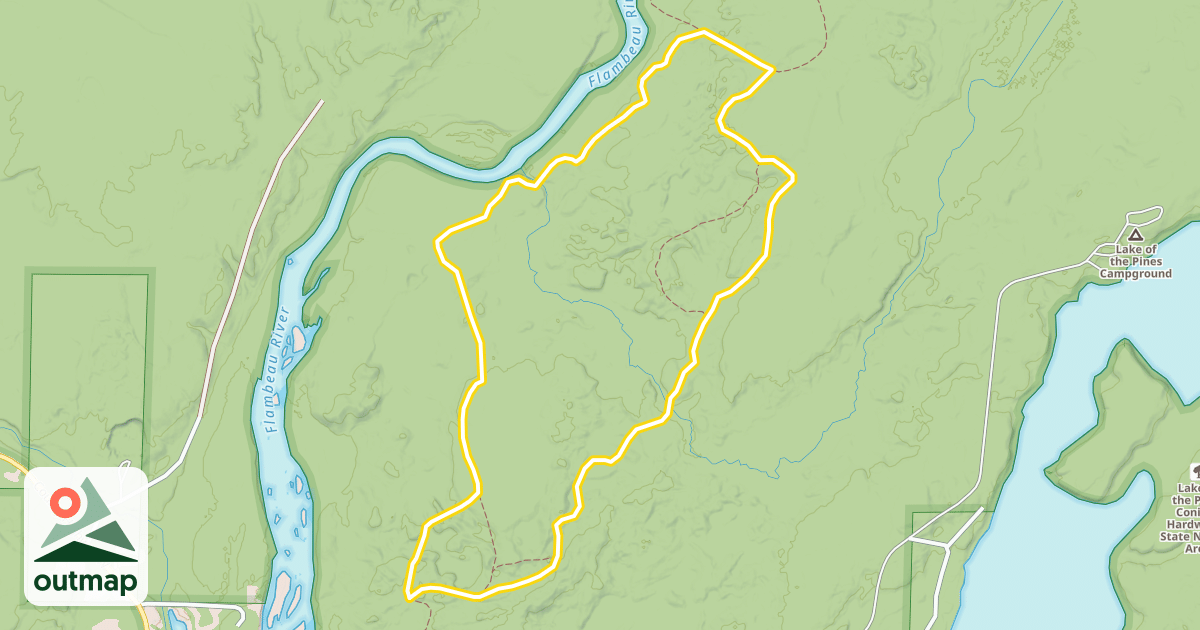 Map of Rim Creek Loop