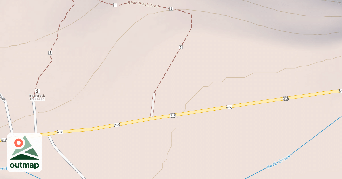 Map of BEARTRACK TRAILHEAD