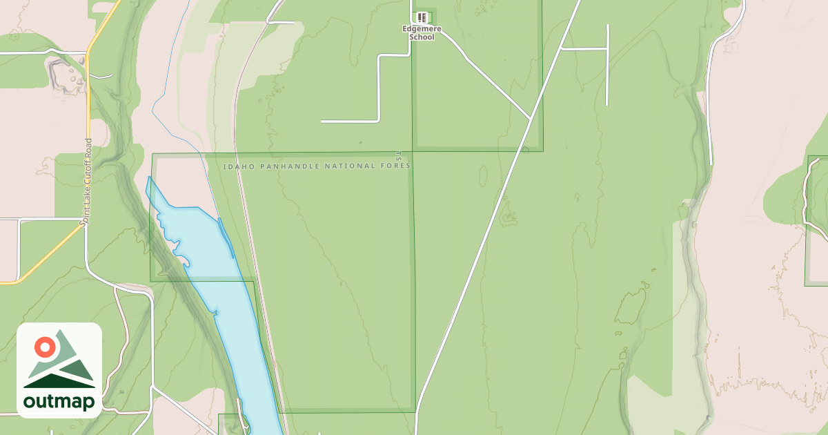 Map of HOODOO LAKE