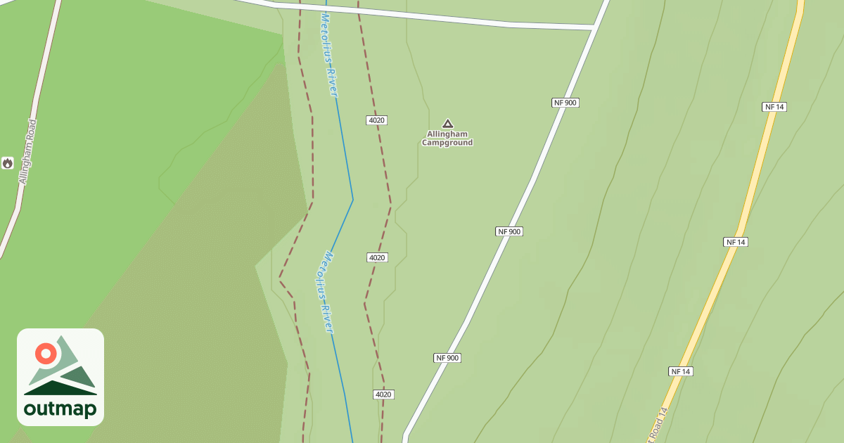 Map of ALLINGHAM C.G