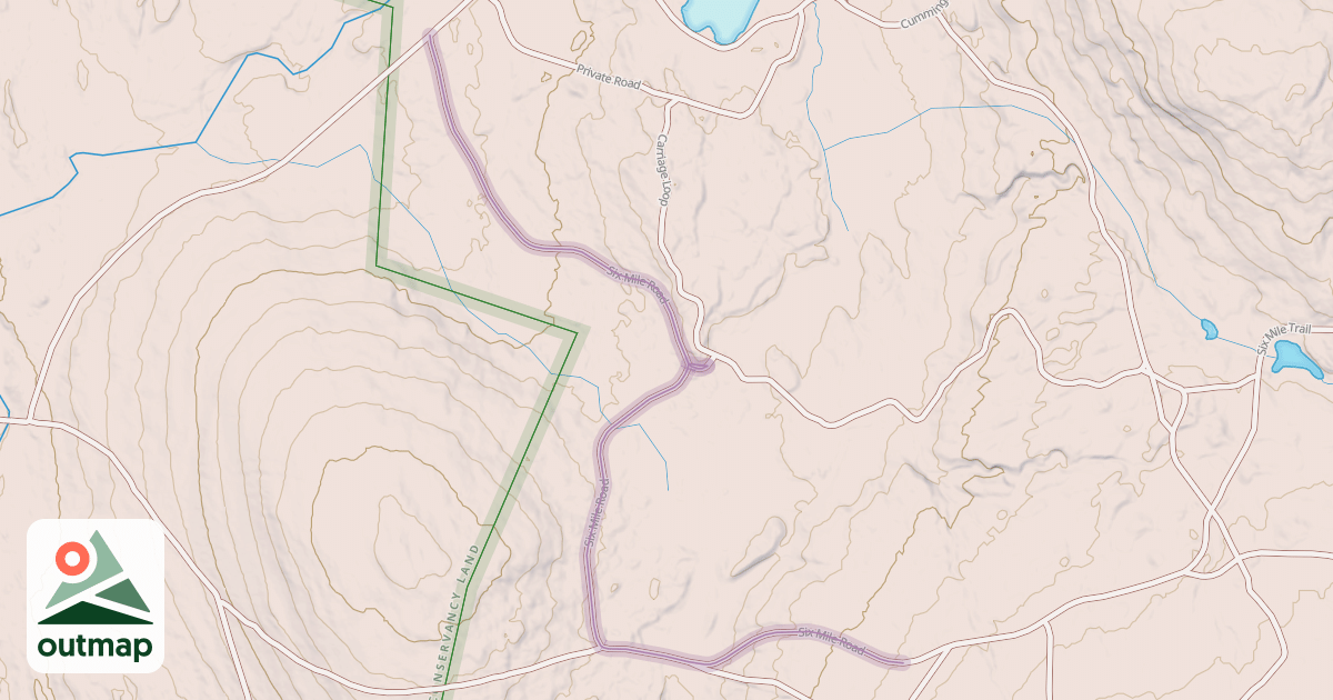 Map of Six Mile Road