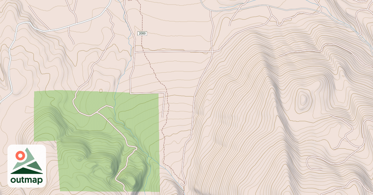 Map of EAST HAT CREEK