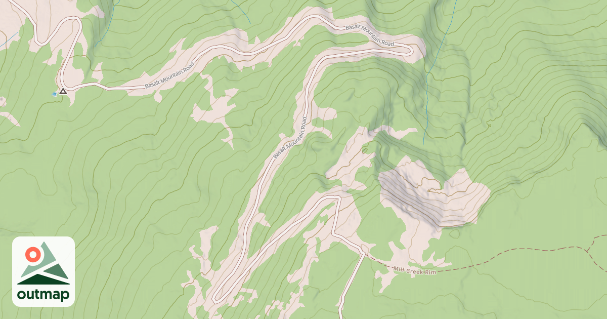 Map of BASALT MOUNTAIN