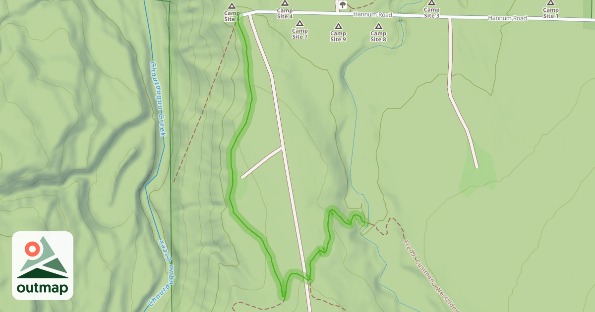 Map of Fred J. Cusimano Westside Overland Trail