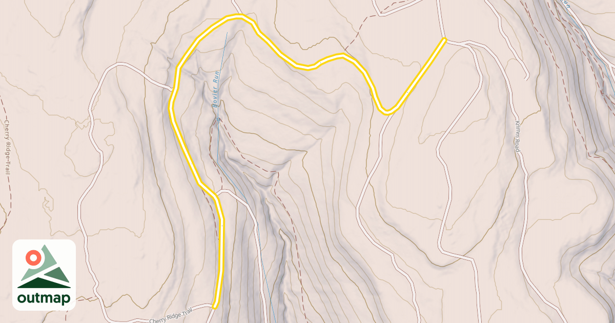 Map of Cherry Ridge Trail
